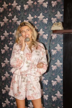 Discount Bomberjack The Princess Diaries | Pink sequin bouquet | DAMES Co-ords|Jacks & Jassen