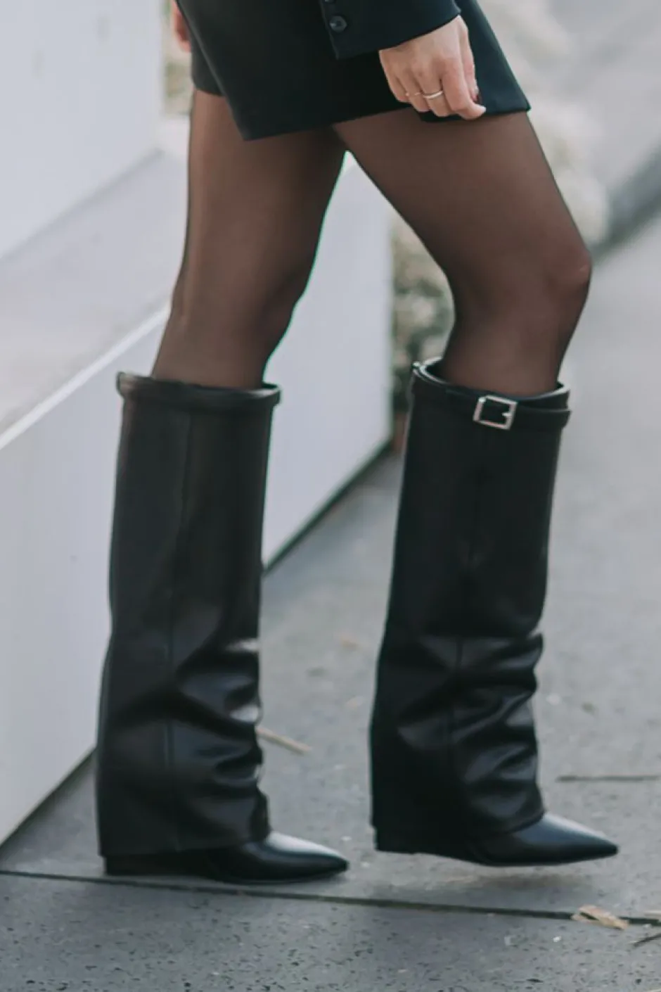 Discount Boots Corenne | Black leather | DAMES Laarzen & Boots