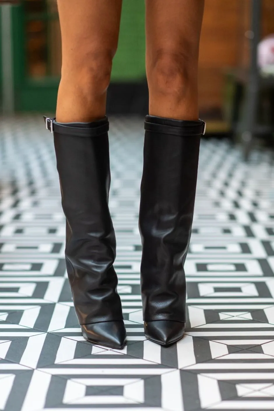 Discount Boots Corenne | Black leather | DAMES Laarzen & Boots