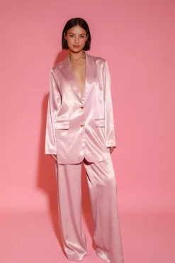 Discount Broek Charlies Angels | Vintage shimmer satin | DAMES Co-ords|Broeken