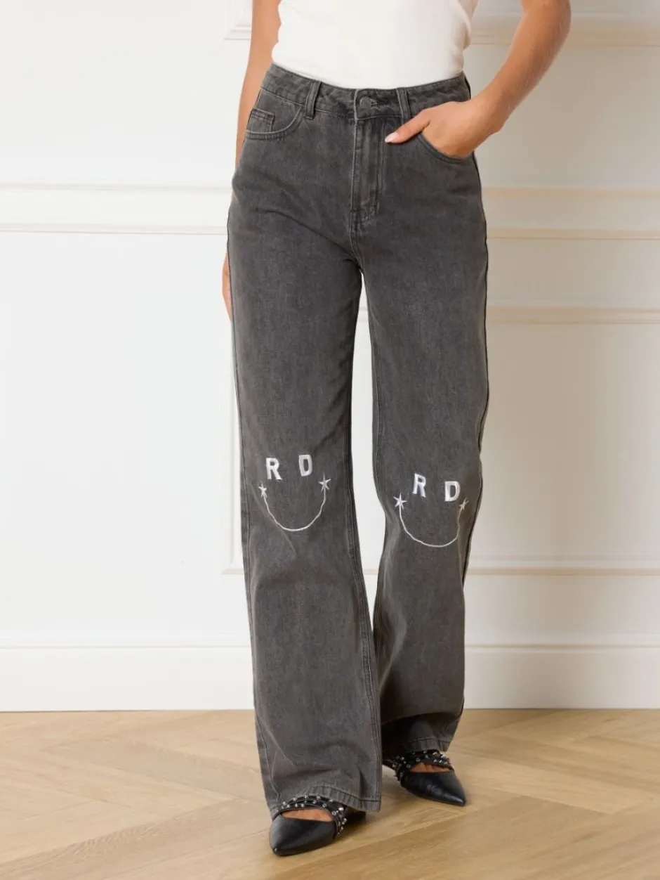 Outlet Broek Hannah | Grey Denim | DAMES Broeken