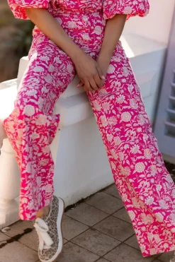 Hot Broek Holly | Flirty flower | Harper & Yve DAMES Co-ords|Broeken