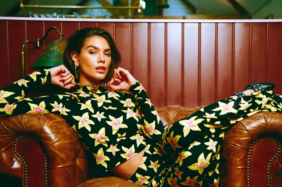 Online Broek Jane | Cheeky flower yellow | Harper & Yve DAMES Co-ords|Broeken