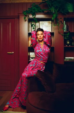 Outlet Broek Riley | Iconic rose | Harper & Yve DAMES Co-ords|Broeken