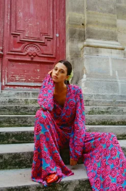 Outlet Broek Riley | Iconic rose | Harper & Yve DAMES Co-ords|Broeken