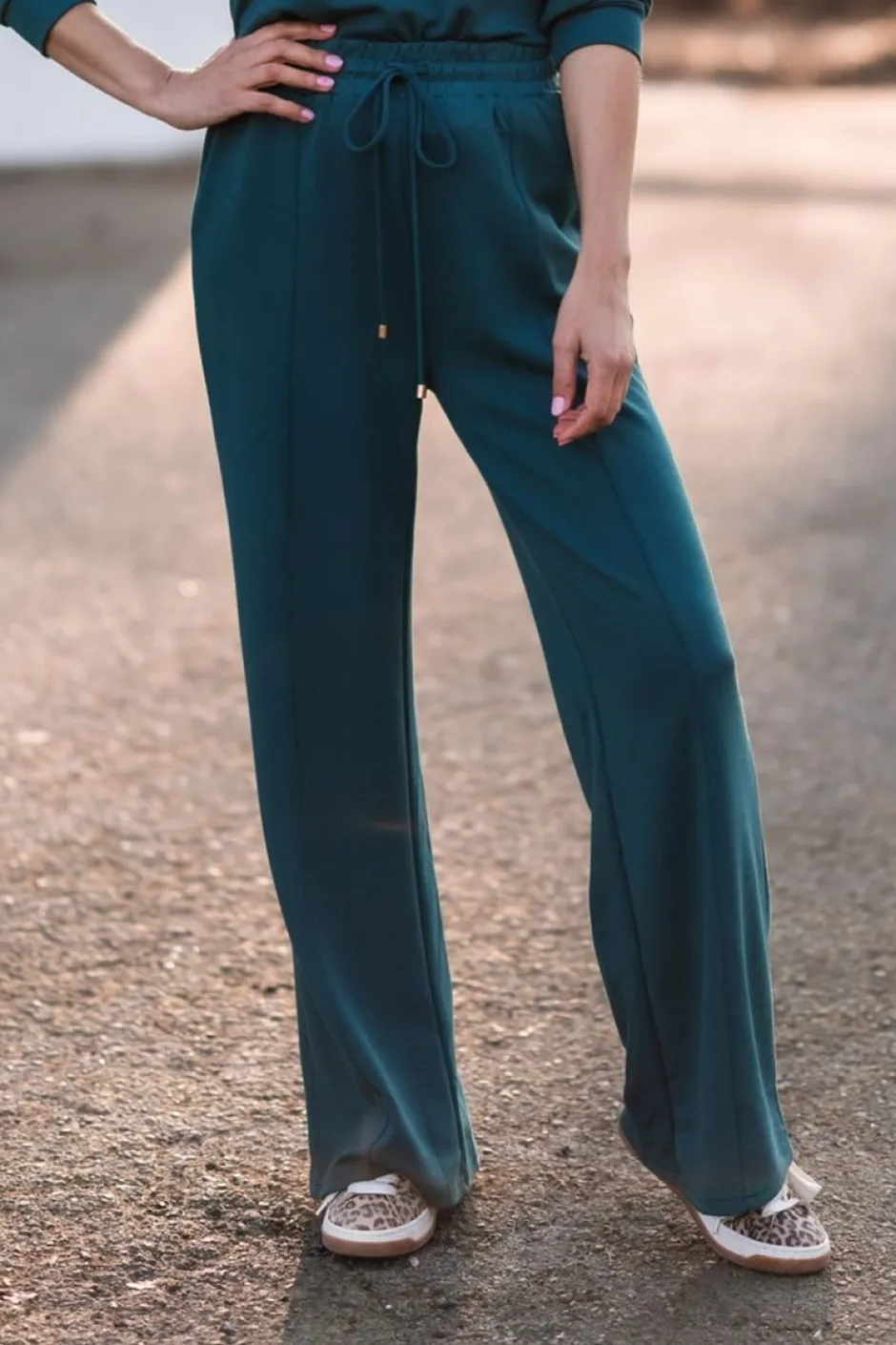 New Broek Scuba-doo | Petrol | DAMES Co-ords|Broeken