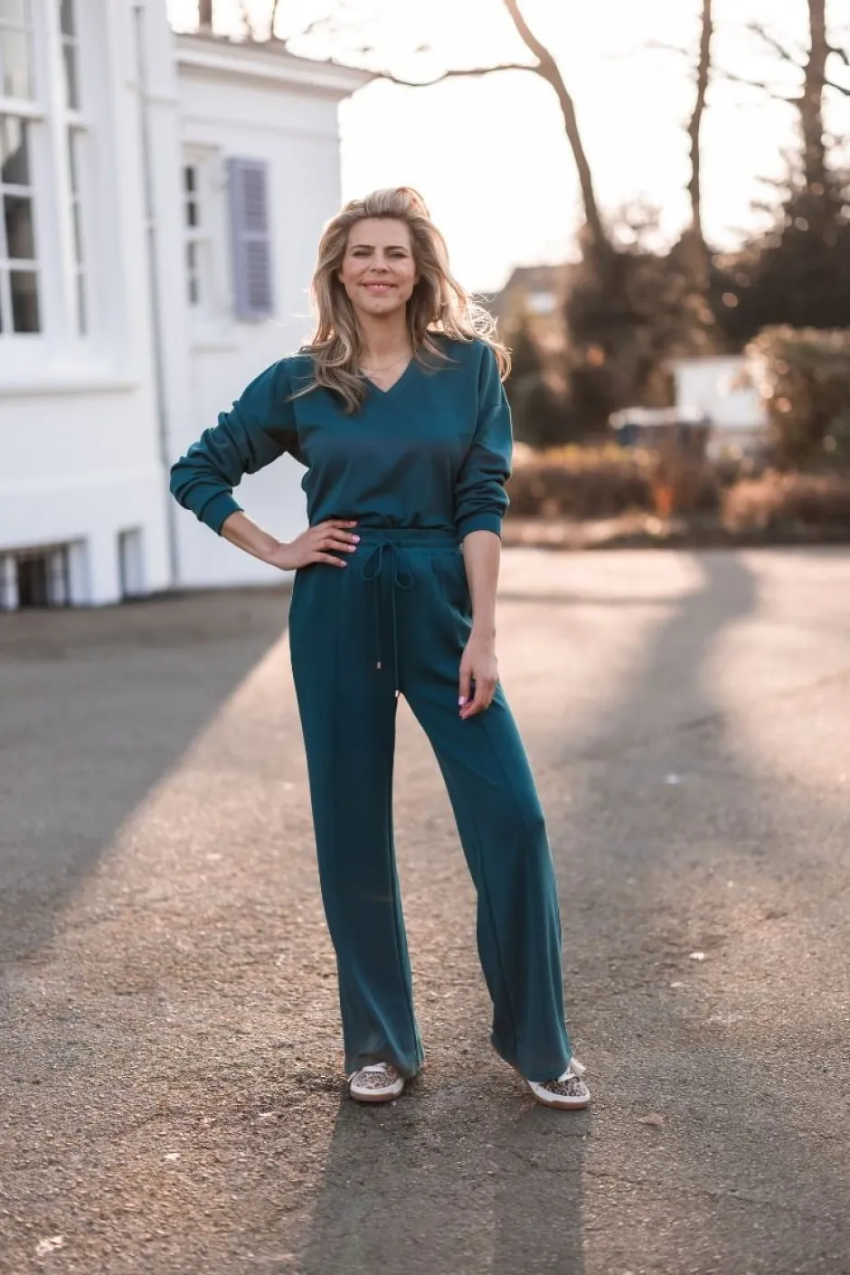 New Broek Scuba-doo | Petrol | DAMES Co-ords|Broeken