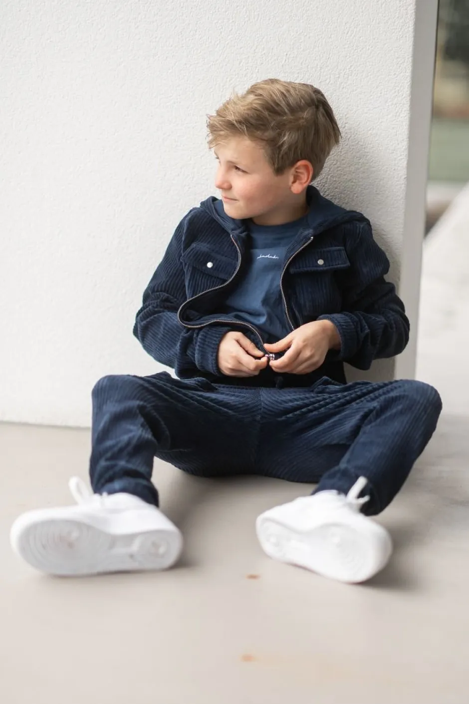 Hot Cardigan rib | Cool indigo | DAMES Snøpskes|Snøpskes