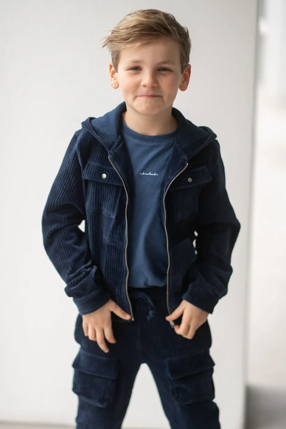 Hot Cardigan rib | Cool indigo | DAMES Snøpskes|Snøpskes