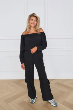 Online Cargo pants Nevada | Black | DAMES Co-ords|Broeken