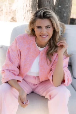 Online Clea jacket | Pink peach | DAMES Jacks & Jassen