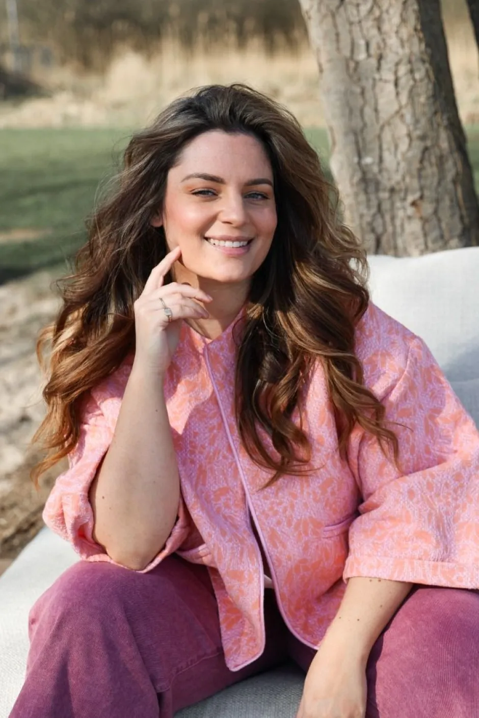 Online Clea jacket | Pink peach | DAMES Jacks & Jassen