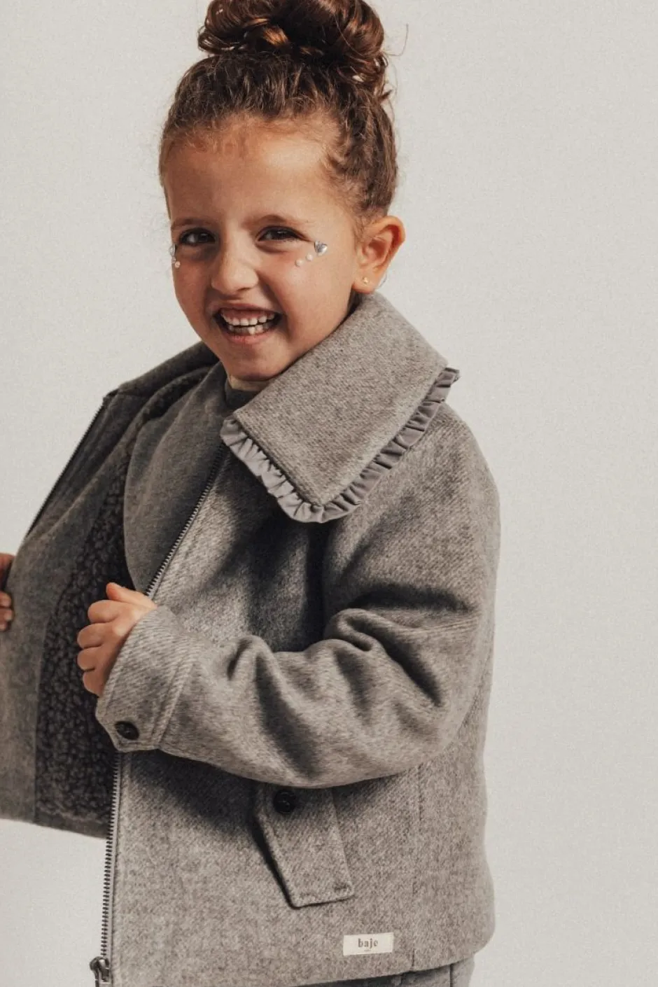 Online Collar jacket Rose | Grey dark melange | Jassen & Jacks