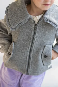 Online Collar jacket Rose | Grey dark melange | Jassen & Jacks