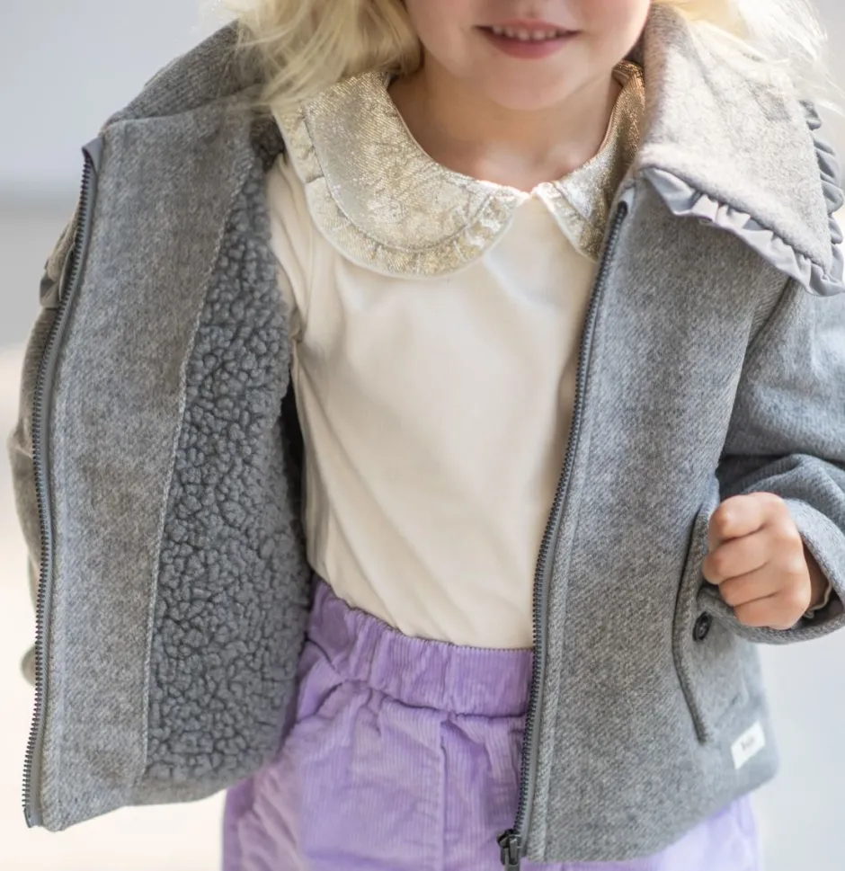 Online Collar jacket Rose | Grey dark melange | Jassen & Jacks