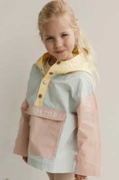 Online Color block jacket | Pastel blue/mellow yellow | Jassen & Jacks