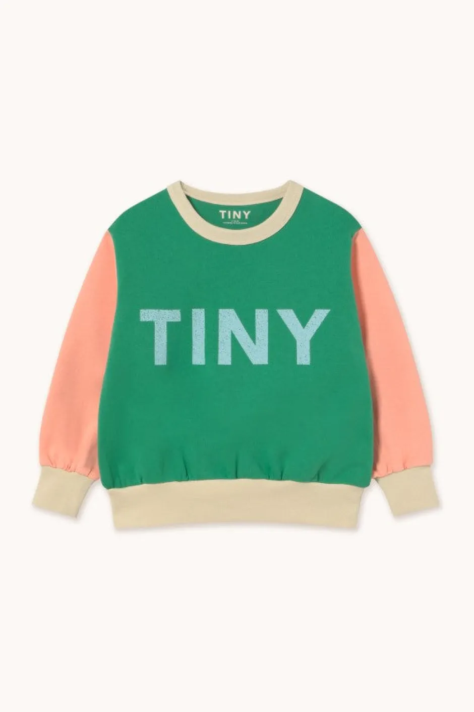 Sale Color block sweatshirt | Emerald | Truien & Vesten|Truien & Vesten
