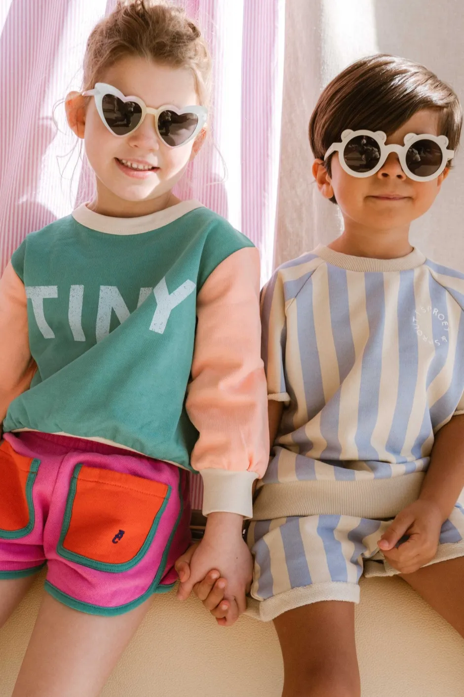 Sale Color block sweatshirt | Emerald | Truien & Vesten|Truien & Vesten