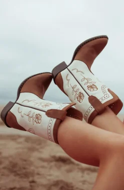 Cowboylaarzen Haily | Kids | Brown/white | DAMES Laarsjes & Boots|Laarzen & Boots