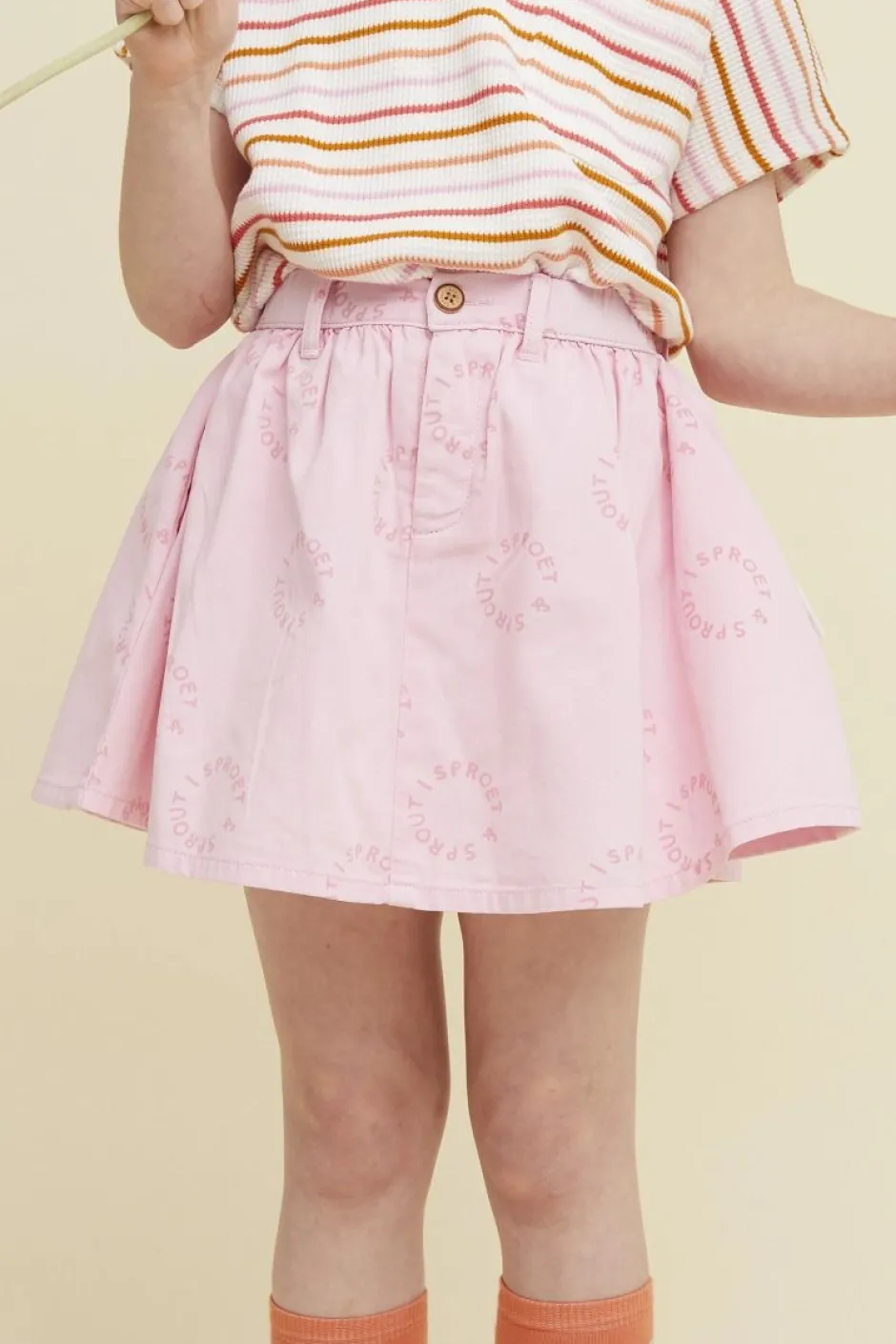 Discount Denim skirt sproet print | Summer sorbet | Sproet & Sprout DAMES Rokken|Rokken