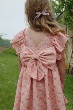 New Dress Ava bow gots | Lacy pink | DAMES Jurken & Salopettes|Jurken