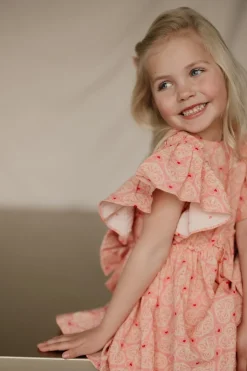 New Dress Ava bow gots | Lacy pink | DAMES Jurken & Salopettes|Jurken