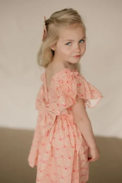 New Dress Ava bow gots | Lacy pink | DAMES Jurken & Salopettes|Jurken