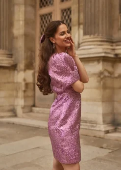 Discount Dress Daantje | Pink | DAMES Jurken