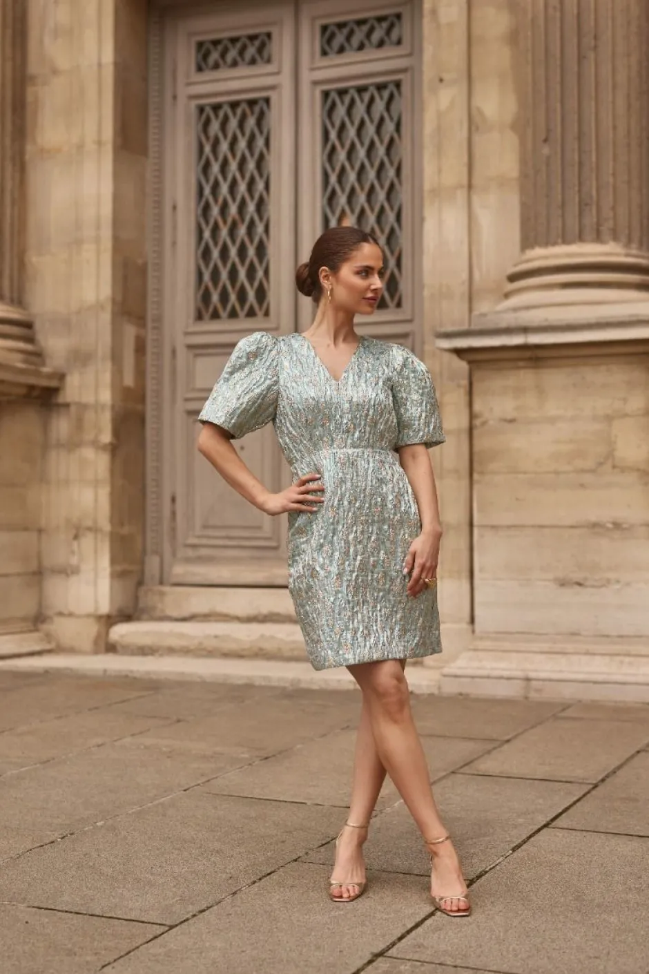 Hot Dress Daantje | Sea green | DAMES Jurken