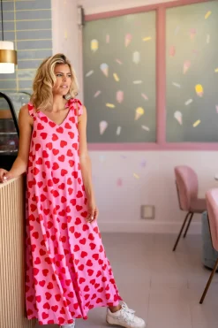Clearance Dress Flirty Fling | Hearts | Studio DAMES Jurken|Snøpskes