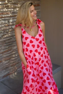Clearance Dress Flirty Fling | Hearts | Studio DAMES Jurken|Snøpskes
