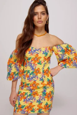 Outlet Dress Kailey | Banana flower | Harper & Yve DAMES Jurken