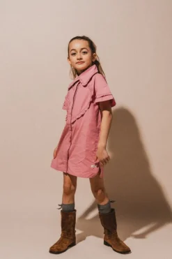 Online Dress Lucia | Pink mulberry | DAMES Jurken & Salopettes|Jurken