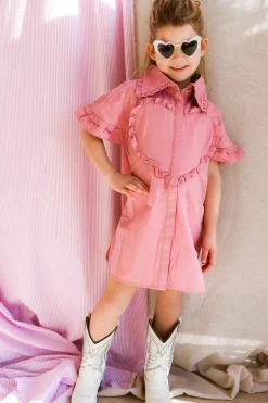 Online Dress Lucia | Pink mulberry | DAMES Jurken & Salopettes|Jurken