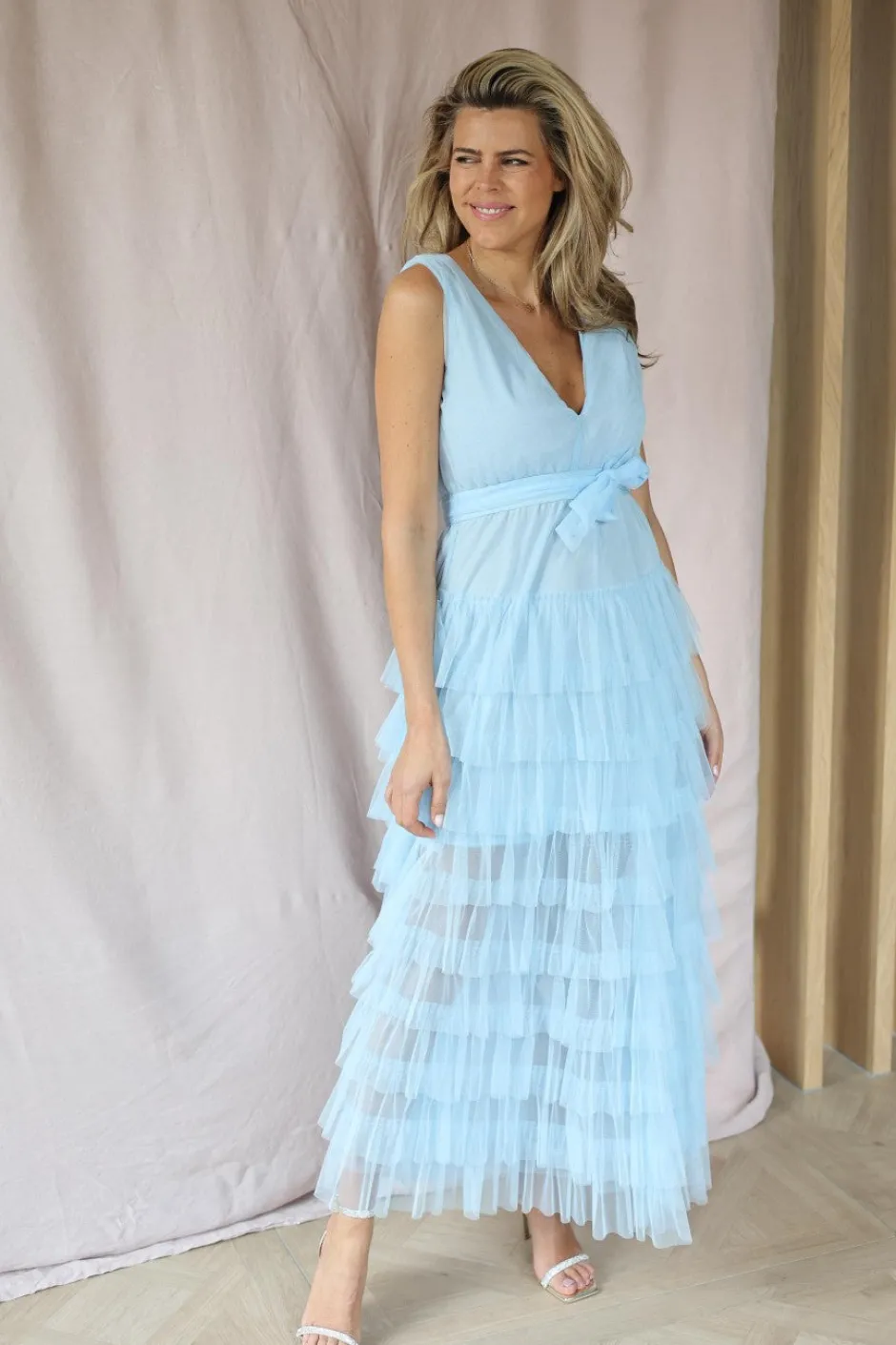 Discount Dress Miranda | Light blue | DAMES Jurken