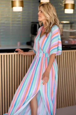 Hot Dress Plissé | Rainbow cake | DAMES Jurken|Snøpskes
