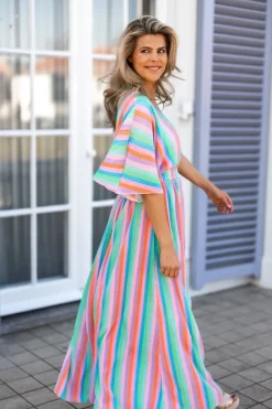 Hot Dress Plissé | Rainbow cake | DAMES Jurken|Snøpskes