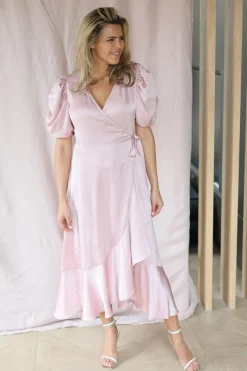 New Dress Sinda | Pale rose | DAMES Jurken