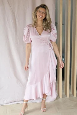 New Dress Sinda | Pale rose | DAMES Jurken