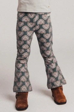 New Flare legging Luzia | Blue steel | DAMES Broeken & Leggings|Broeken