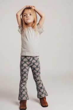 New Flare legging Luzia | Blue steel | DAMES Broeken & Leggings|Broeken