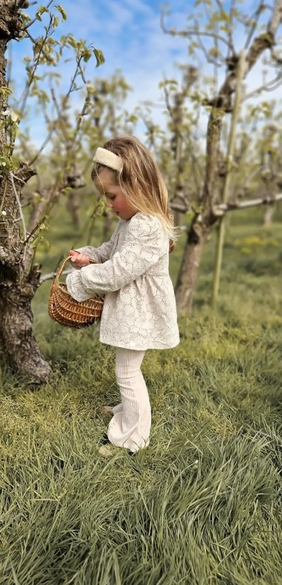 New Flared broek | Rib crème | DAMES Broeken & Leggings|Broeken