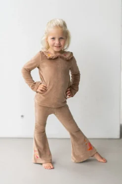 Sale Flared broek Liv | Cinnamon swirl | DAMES Broeken & Leggings|Broeken