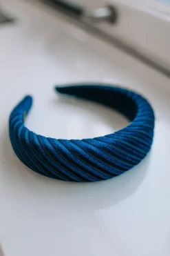 Discount Haarbeugel Mila | Velvet blue DAMES Haaraccessoires|Haaraccessoires