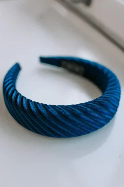 Discount Haarbeugel Mila | Velvet blue DAMES Haaraccessoires|Haaraccessoires