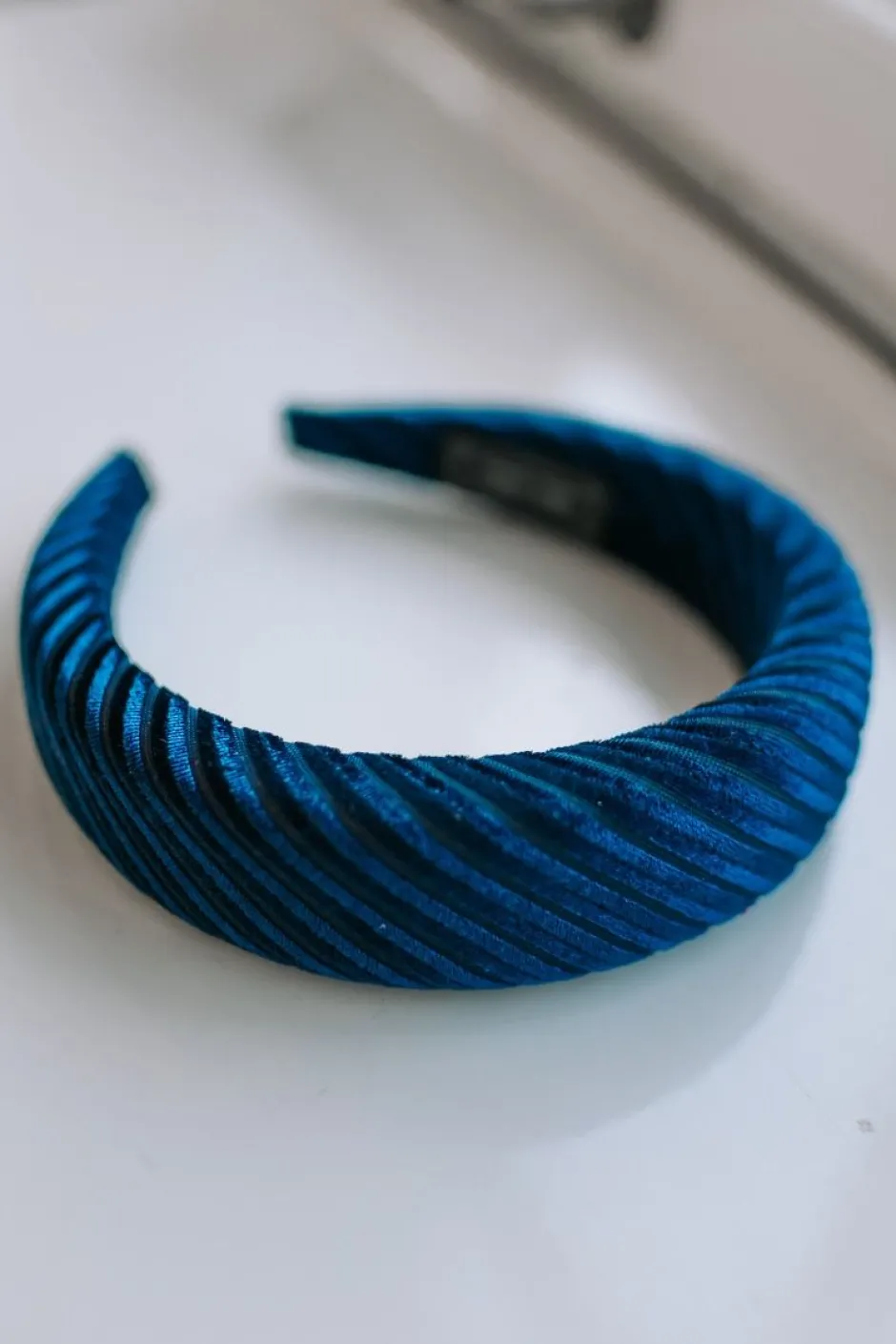 Discount Haarbeugel Mila | Velvet blue DAMES Haaraccessoires|Haaraccessoires