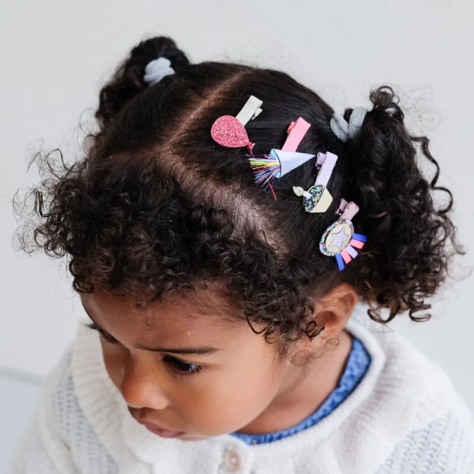 Online Haarklemmen Birthday theme | Party time | 8 stuks | Mimi & Lula Haaraccessoires