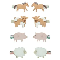 Haarklemmen farm animal | Homestead | 8 stuks | Mimi & Lula Haaraccessoires