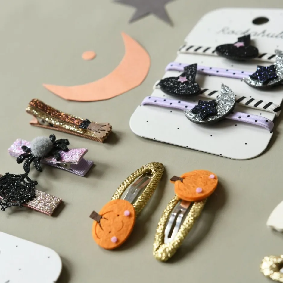 Online Haarknipjes little pumpkin | 2 stuks | Haaraccessoires