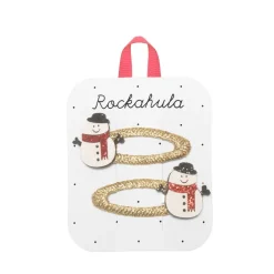 Discount Haarknipjes snowman glitter | 2 stuks | Haaraccessoires